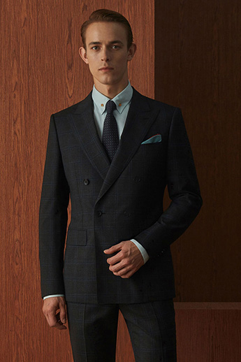 Dark Grey Checked Two-Piece Suit