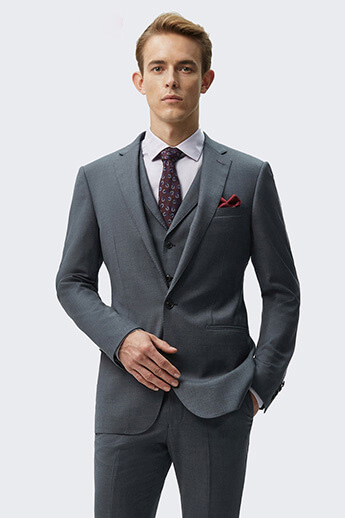 Grey Three-Piece Suit