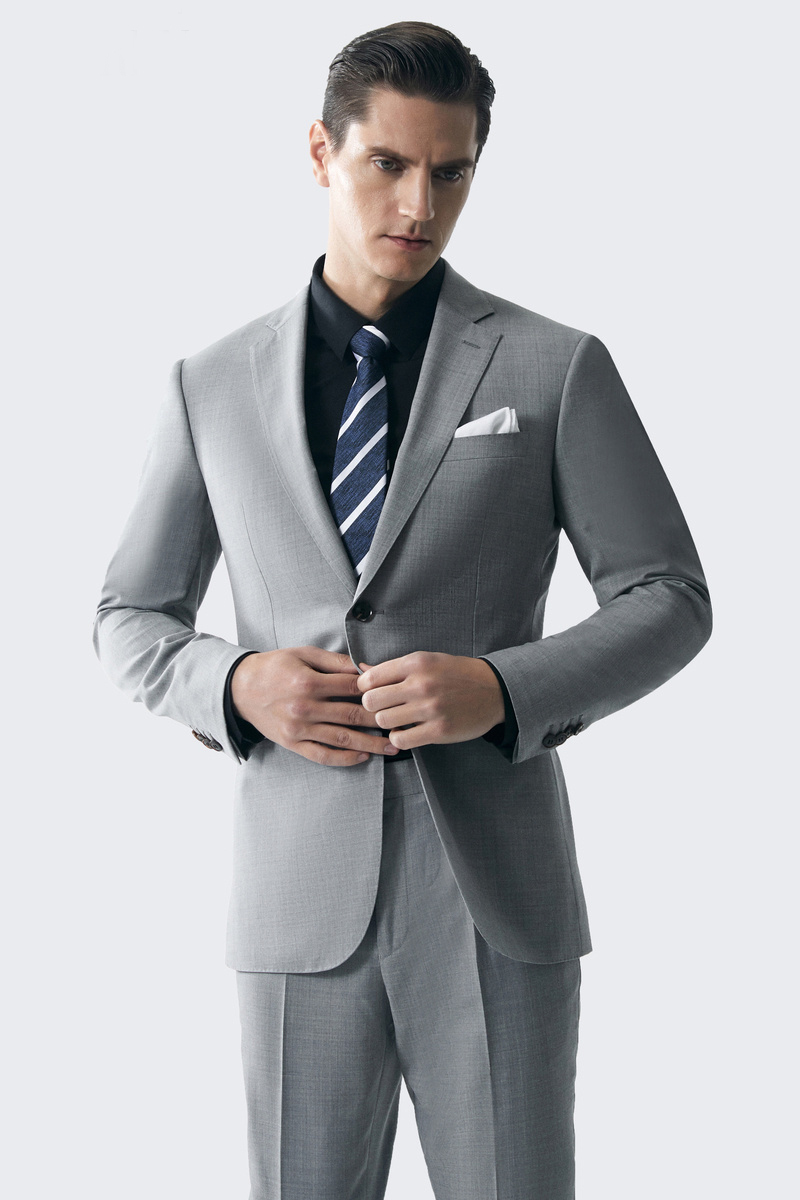 Light Grey Two-Piece Suit