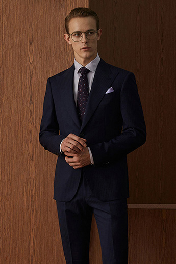 Navy Blue Two-Piece Suit