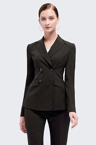 Black Stripe Two-Piece Suit