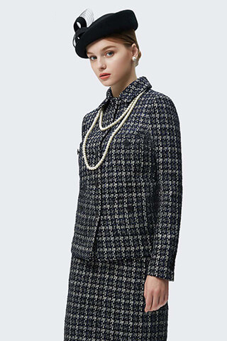 Purple Plaid Two-Piece Suit